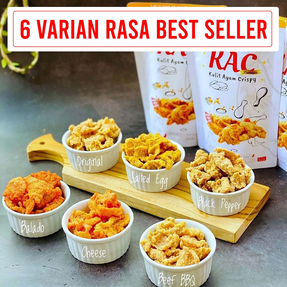 

Kulit Ayam Crispy KAC Kripik Snack Cemilan Kekinian Murah Enak Halal