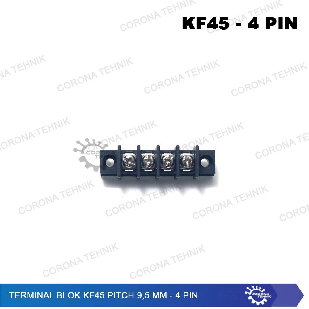 4 Pin - Terminal Blok KF45 Pitch 9,5 mm Terminal Blok Hitam PCB