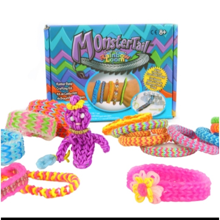Promo Mainan Anak Karet Gelang Rainbow Loom MonsterTail/Mainan Anak Edukasi