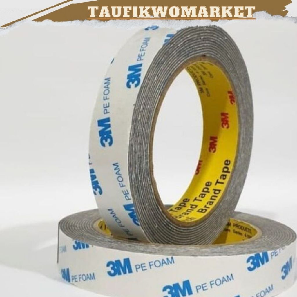 

☃️☃️DOUBLE TAPE TIP 3M PE FOAM ORI IMPORT||DOUBLE TAPE DOUBLE TIP 3M PE FOAM BUSA BOLAK BALIK 24MM