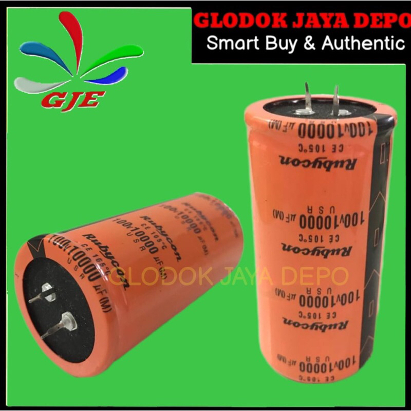 ELCO CAPASITOR AUDIO 10000UF 100V RUBYCON ORANGE