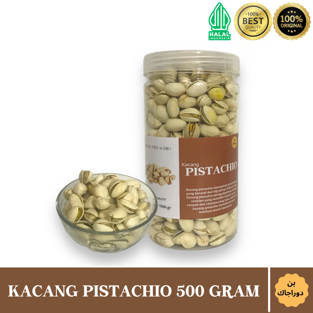 

Kacang Pistachio Panggang Original 500 Gram