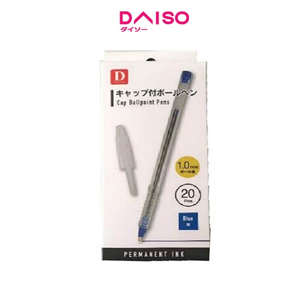 

Daiso Cap Ballpoint pens 20p Blue