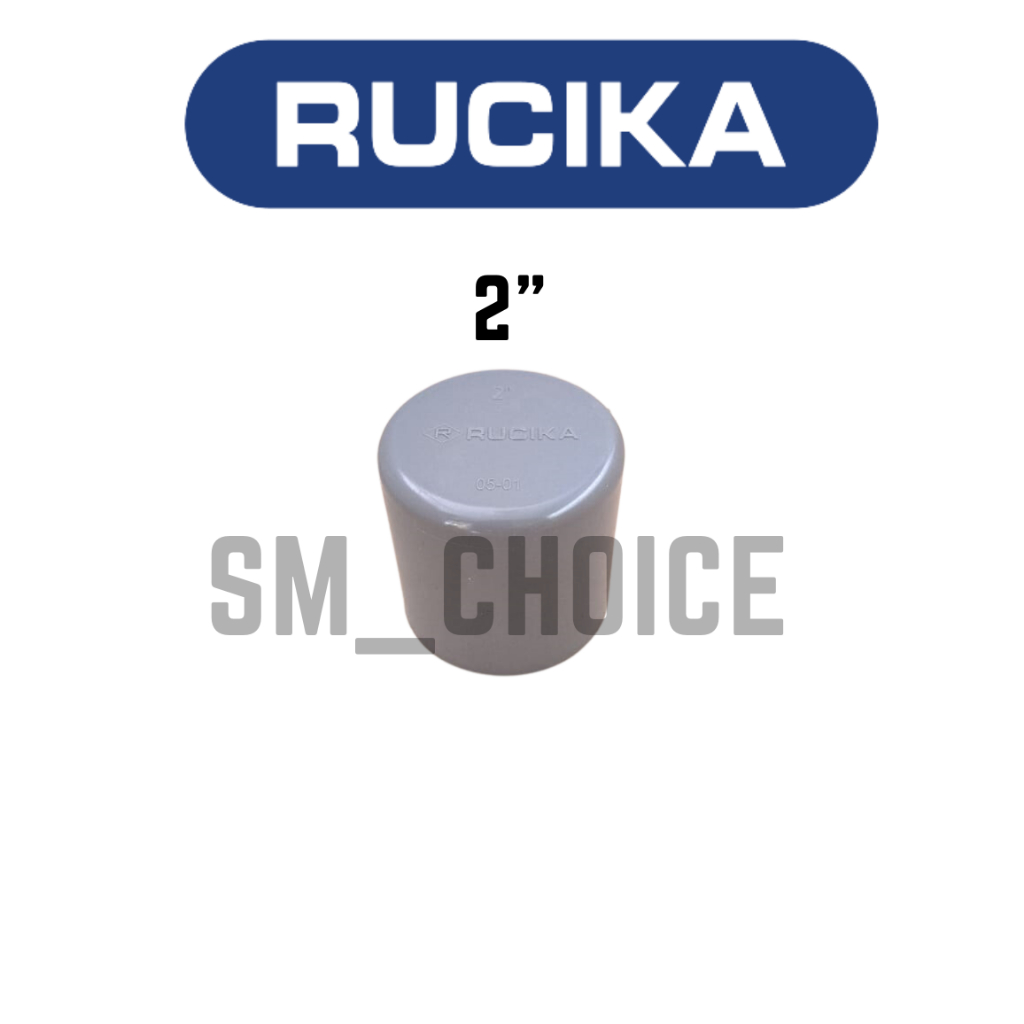 RUCIKA CAP PVC 2 INCH D DOP PVC  2" D RUCIKA PENUTUP PIPA 2" INCH D