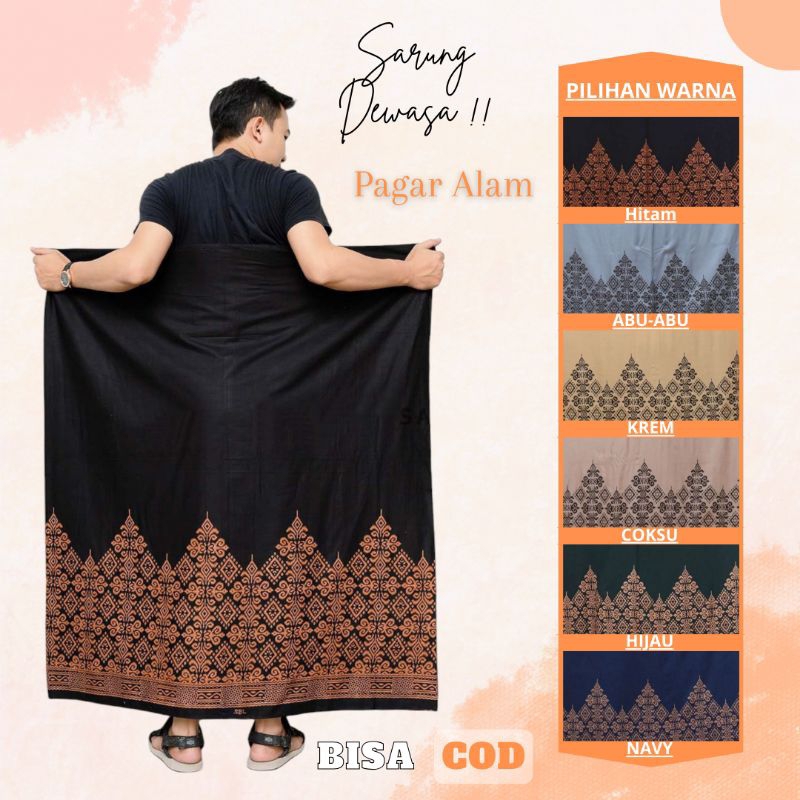 Sarung Batik Pria Dewasa Motif Pagar Alam Berkualitas Tinggi / Sarung Batik Premium Palaikat / Sarun