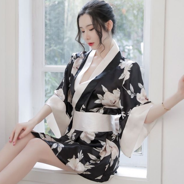 Sexy Lingerie Japan Kimono Baju Tidur Wanita Seksi Kimono Wanita