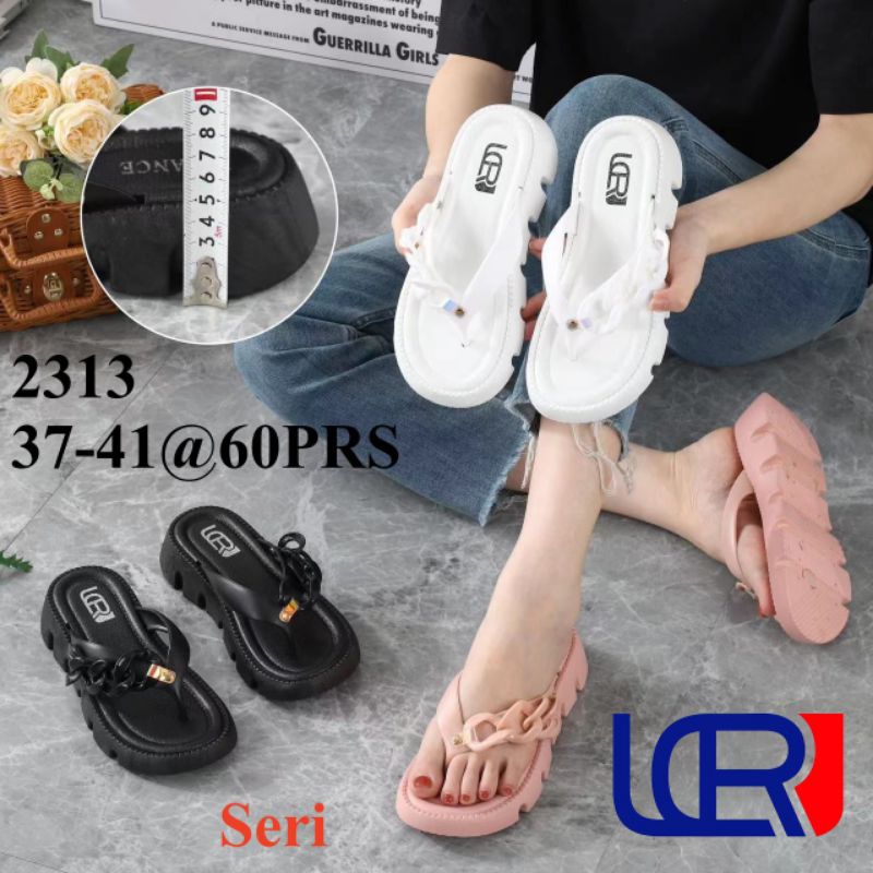 SANDAL JELLY WANITA MODEL JAPIT TERBARU LCR