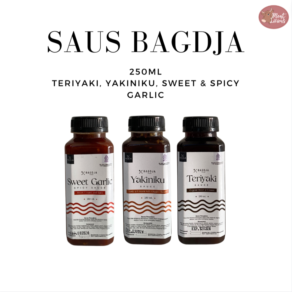 

SAUS MARINASI 250ml bagdja (yakiniku, sweet garlic, spicy sweet garlic, teriyaki)