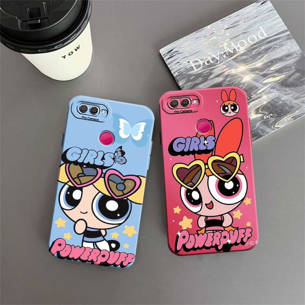Case Hp Kekinian Untuk Oppo A5S / A7 2018 / A12 / A11K Motif PowerPuff Kartun Case Hp Murah Casing H