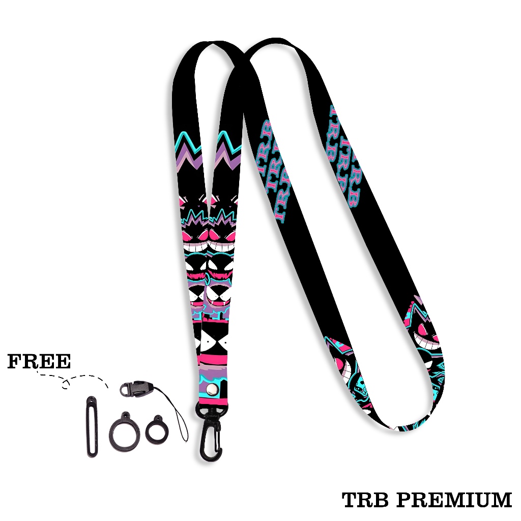 

Lanyard ID Card Holder / Gantungan Name Tag / Lanyard name tag 3pcs Oring dan kait / Lanyard Premium 3 - 1,5cm