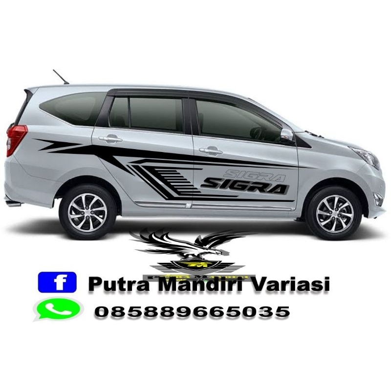 sticker cutting mobil sigra