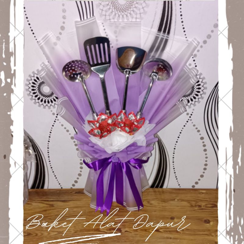 

Buket Spatula Set Hadiah wisuda/hari guru/hari ibu/ulang tahun