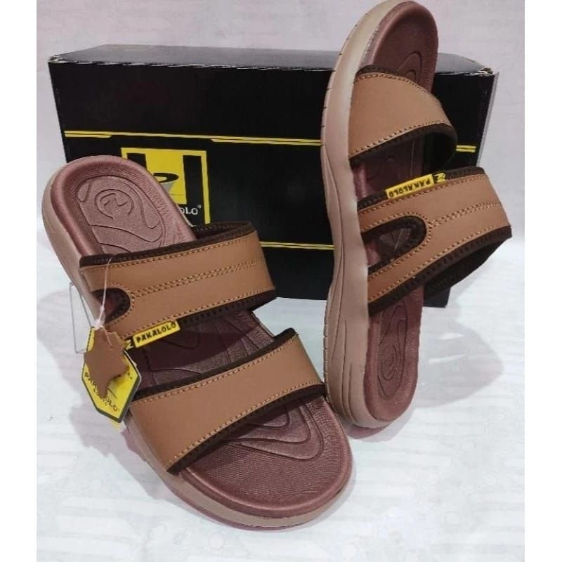 PAKALOLO ALDERA03 TERBARU SANDAL SLIDE KULIT PAKALOLO SANDAL SLOP CASUAL PRIA BERKUALITAS