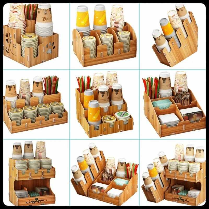 Paper cup holder / rak gelas kopi cafe