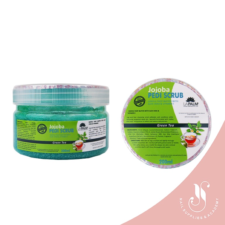 Segera belanjaZ5l5K LA PALM Pedicure Foot Scrub isi 200ml Natural Ingredients Exfoliating Spa Kaki M