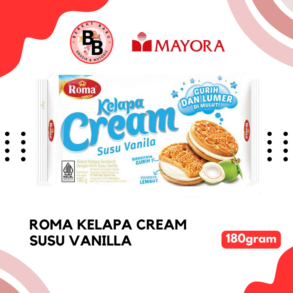 

[BB SNACK] ROMA KELAPA CREAM 180GRAM FAMILY PACK