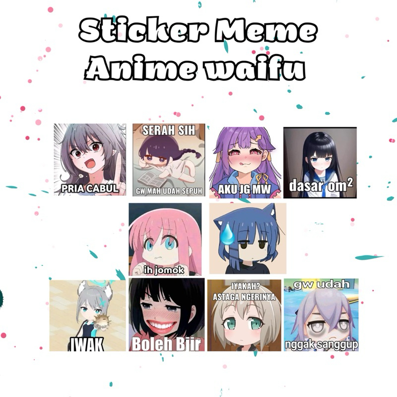 Sticker MEME ANIME WAIFU