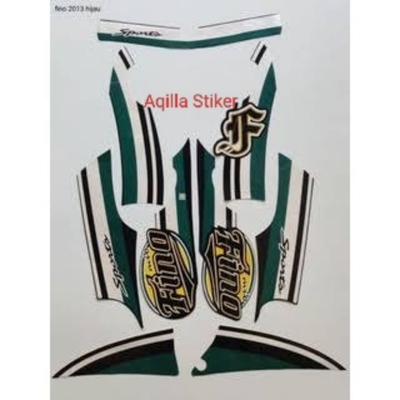 Stiker Striping Motor YAMAHA FINO 2013 Sticker Lis Les Body Standar