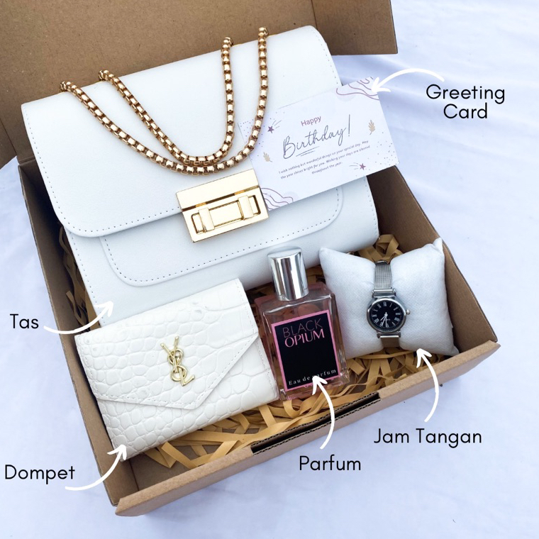 

10.10 Terlaris [A6462]HAMPERS GIFT BOX TAS SALEMPANG CLARA/KADO PACAR/KADO BESTIE/HADIAH ULANG TAHUN TAS CEWEK/KADO WEDDING/KADO ANNIVERSARY/KADO VALENTINE/KADO HARI IBU/KADO HARI GURU/HAMPERS LEBARAN/HAMPERS RAMADAN