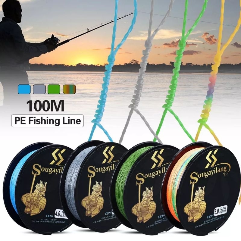 Tali Pancing Senar Pancing PE Sougayilang 100M uk. 18kg 0,320mm