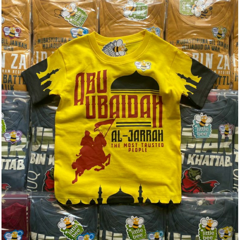 Kaos Anak Muslim Tema Sahabat Nabi Muhammad
