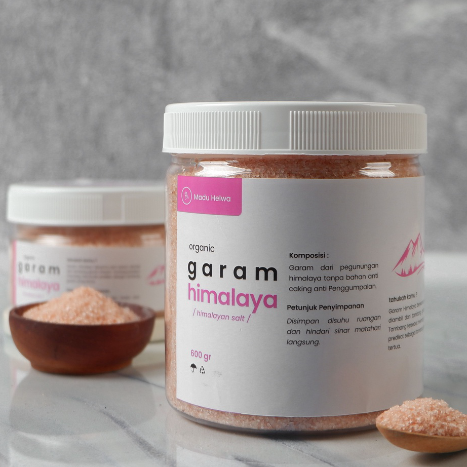 

Model Terkini Garam Himalaya / Himalayan Salt / Garam Pink 600 gram