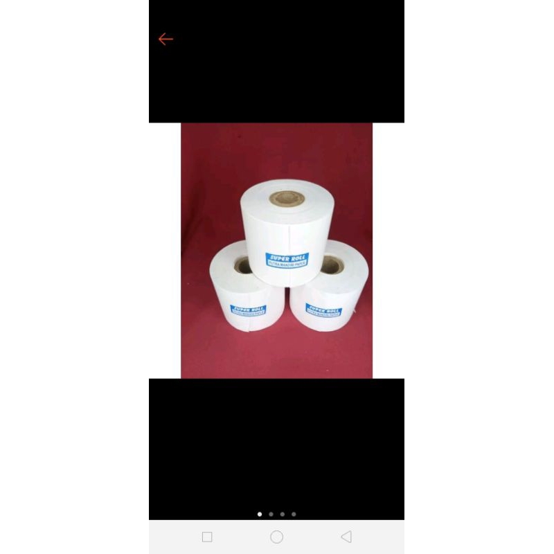

10 pcs/roll kertas struk hvs 1ply untuk kakulator ukuran 58x48mm