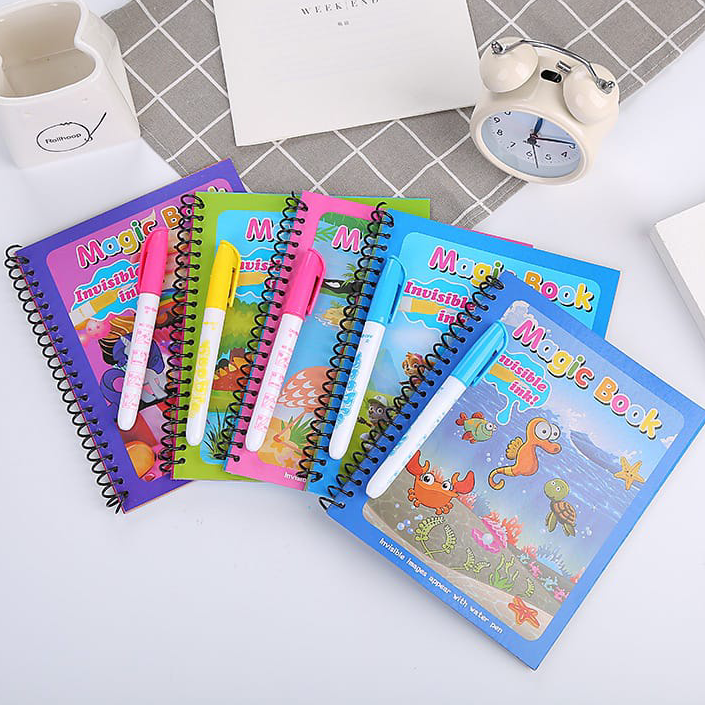 

➬✪✸ Mainan Edukasi Anak Magic Water Drawing Book Buku Gambar Mewarnai