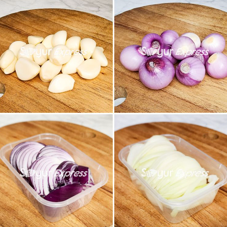 

KVVW4164 KIRIM INSTAN Aneka Bawang Merah / Bawang Putih Kupas 100gr