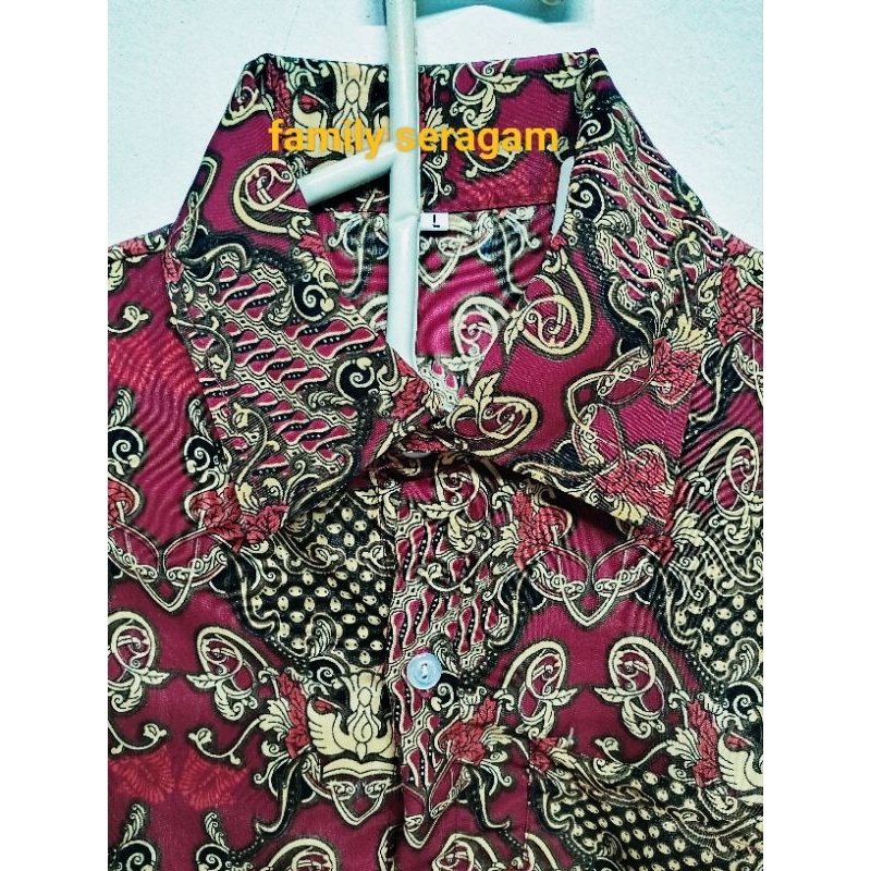Batik SD Negeri/Batik SD Nasional/Seragam Batik Sekolah SD/Batik Sekolah SD Motif KUJANG MERAH
