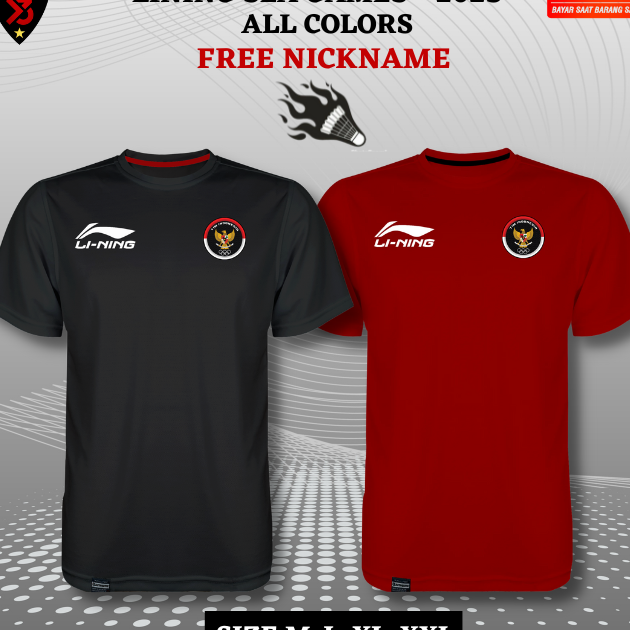 Terlaku, JERSEY SEA GAMES TIMNAS INDONESIA 2023 FREE CUSTOM NICKNAME.