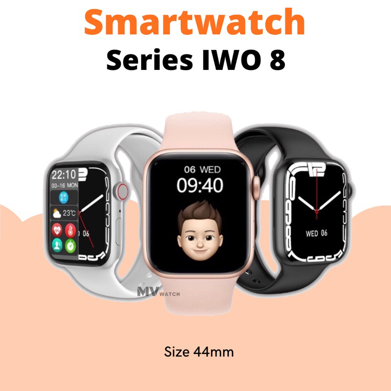 ORI IWO Smartwatch Pria/couple/wanita IWO 8 Sport Tahan Air Bluetooth Smart Watch Pelacak Kebugaran 
