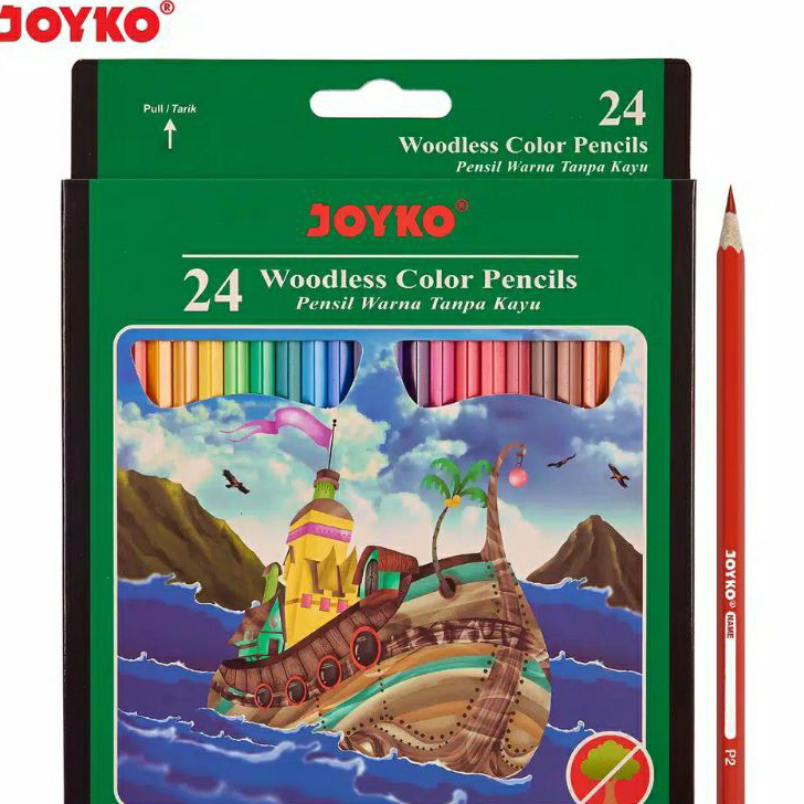 

Paling Popular Pensil Warna Joyko 24 Warna ↑❂❉