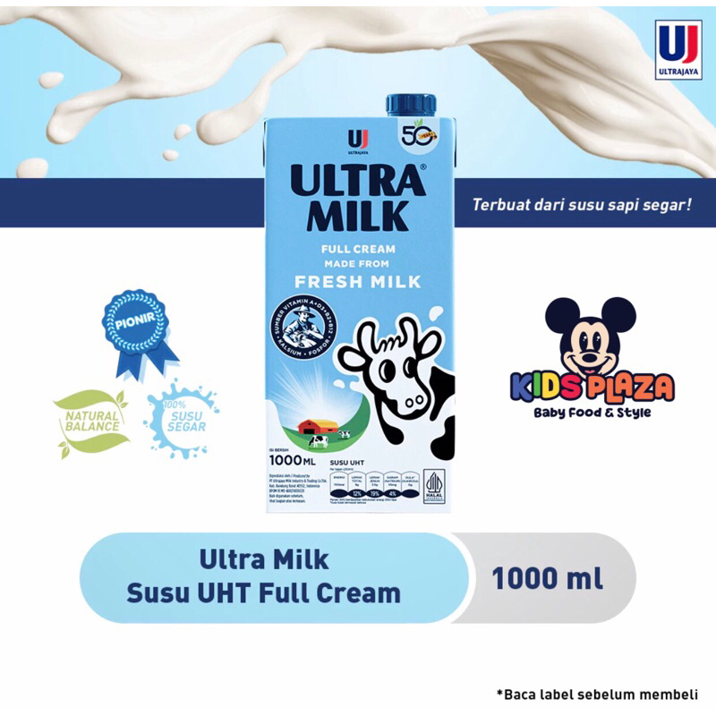 

Ultra Milk Susu UHT Full Cream 1L