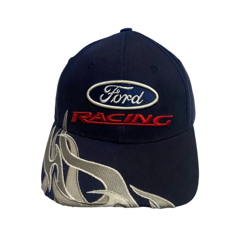 Topi Nascar Ford Racing Vintage, Topi Flame Rare