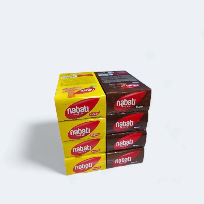 

Richeese Nabati Wafer Krim Keju Cokelat 1 Box Isi 20 Pcs
