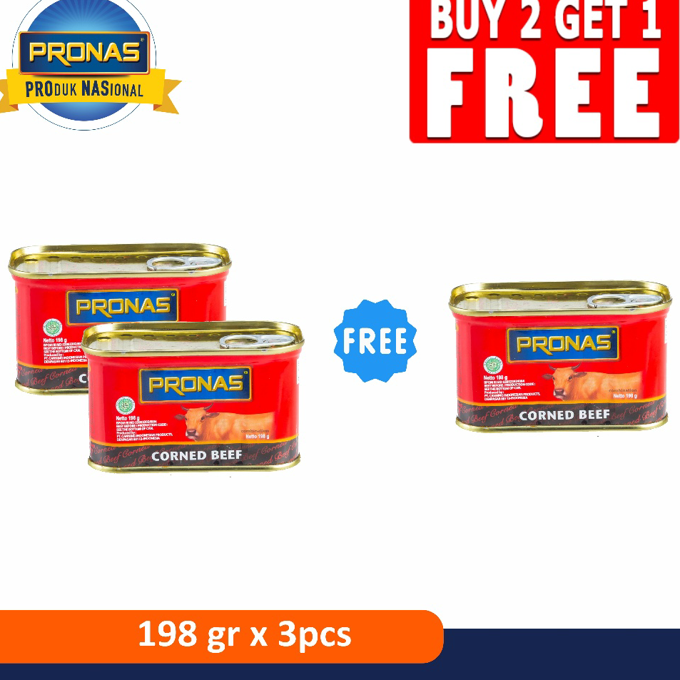 

YVPL4751 PRONAS Paket Kornet Sapi Regular 198g Buy 2 Get 1