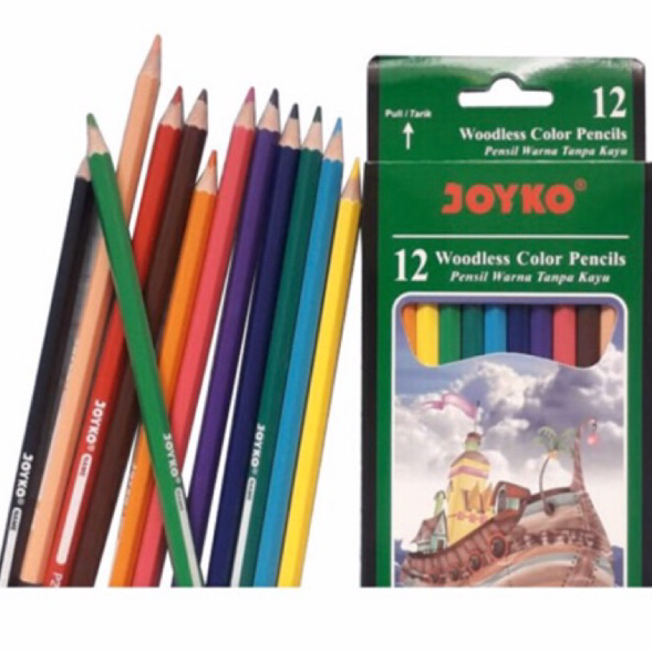 

Seller Pensil warna joyko 12cm 12warna Terlaku.