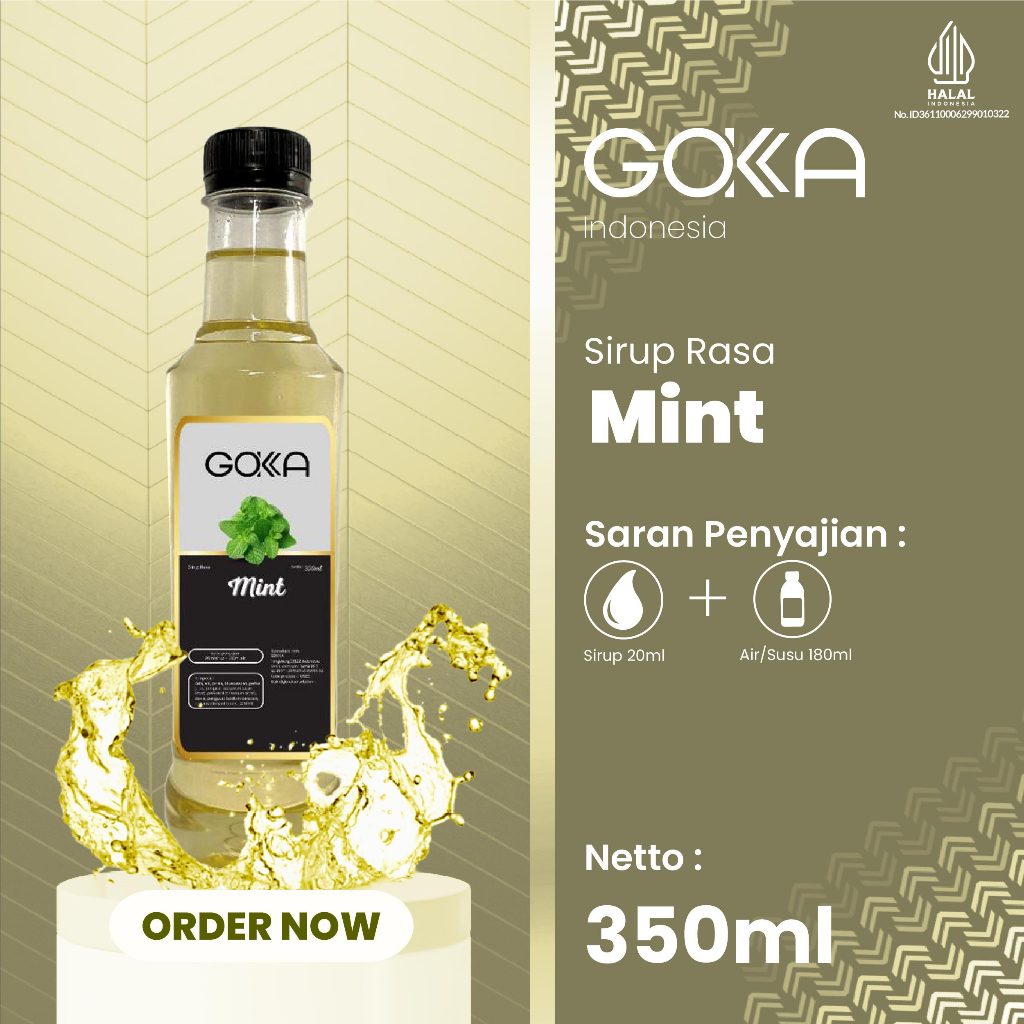 

Sirup Minuman Gokka Rasa Mint / Gokka Syrup Rasa Mint 350ml