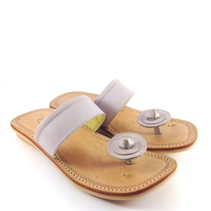 Sandal Pria Asli Kulit Sendal Jepit Terompah Jamur Cowok Casual