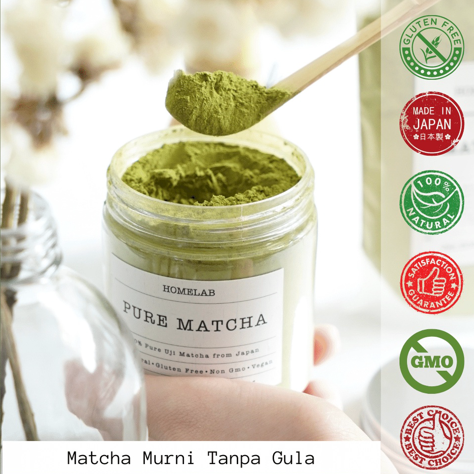 

ZRVK0650 Homelab 100% Pure Uji Matcha Japan - Bubuk Matcha Premium Grade