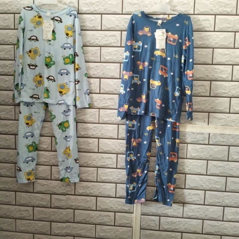 set baju tidur by leisure wear anak laki-laki junior 7-9tahun