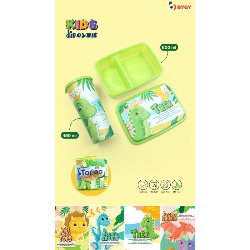 LUNCH BOX TORINO/KOTAK MAKAN DAN BOTOL/ TEMPAT MAKAN BOTOL VALUE TORINO SET