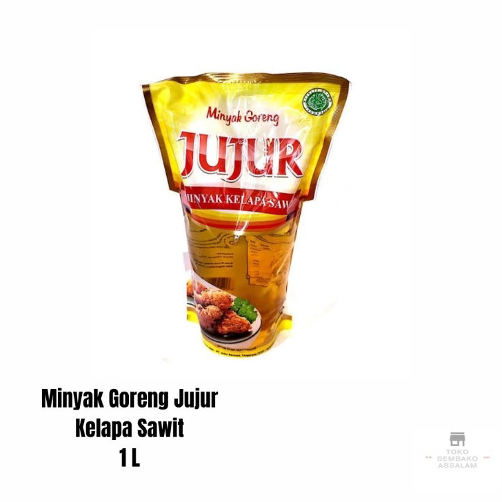 

Diskon Promo Minyak goreng jujur 1 liter refill / Minyak refill jujur 1 liter / Minyak jujur satu liter / Minyak goreng jujur