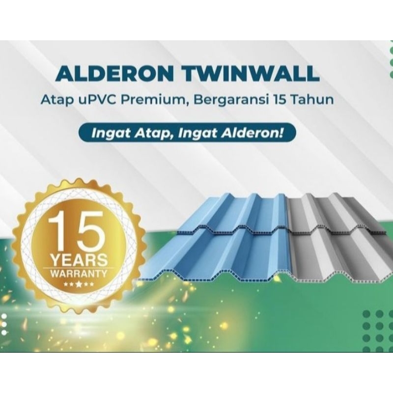 Atap Upvc Alderon twinwall 830
