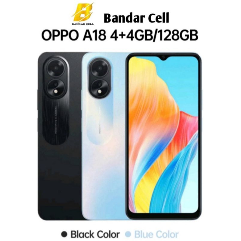Hp oppo a18 4/128Gb smartphone garansi