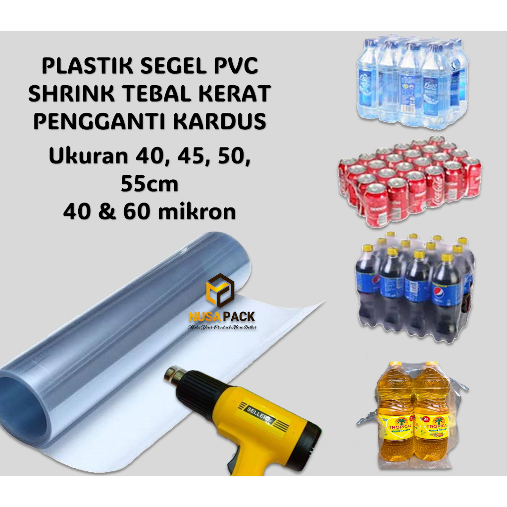 

IK6 Plastik Segel Minyak Sabun Cupir Air Mineral PVC Shrink Tebal