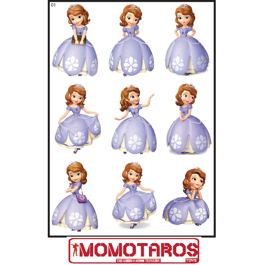 

Sticker murah antiair transparan Sofia The Frist 1 pc