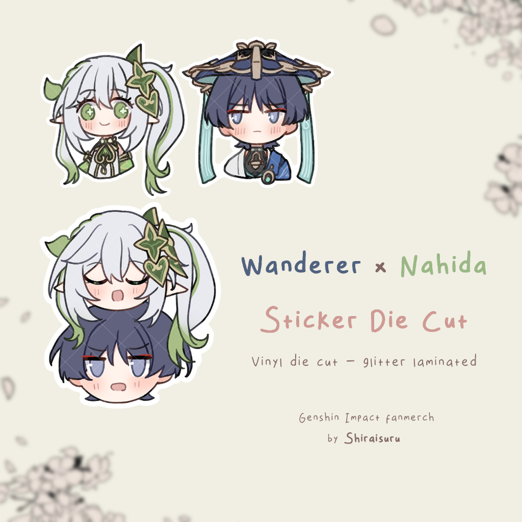 

Scarahida/Wanhida Sticker Die Cut Genshin Impact Fanmerch