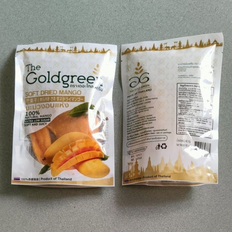 

Keripik Mangga Goldgreen Thailand 100gr exp sept 2025